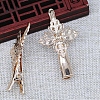 Brass Alligator Hair Clip Findings PW-WG1D307-01-2