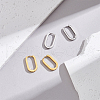 Unicraftale 6 Pairs 2 Colors 304 Stainless Steel Huggie Hoop Earrings STAS-UN0025-25-4