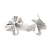 Rack Plating Brass Flower Stud Earrings for Women EJEW-Z019-16P-2