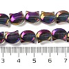 Electroplate Glass Beads Strands EGLA-Q128-06A-FR08-4