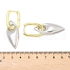 Horse Eye Brass Hoop Earrings for Women EJEW-U057-06D-04GP-5