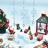 SOFPLATE 15Pcs 3 Styles Christmas Acrylic Snowflake Pendant Decorations HJEW-SP0001-04C-4