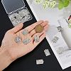 DICOSMETIC 24Pcs 6 Styles Zinc Tibetan Style Alloy Pendants FIND-DC0005-81-3