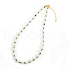 Elegant Imitation Pearl Rice Beaded Necklaces for Women WA6222-5