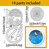 Carbon Steel Cutting Dies Stencils DIY-WH0309-1484-2