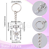 SUNNYCLUE 20Pcs Alloy Keychain KEYC-SC0001-15E-2