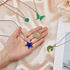 FIBLOOM 4Pcs 4 Style Mood Necklaces Set NJEW-FI0001-33-4
