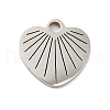 Non-Tarnish 201 Stainless Steel Pendants STAS-E015-08P-2