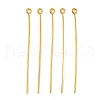Golden Plated Brass Eye Pin for Jewelry Making X-EPC5.0cm-G-3