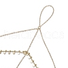 Brass Cable Chains Ring Bracelets for Women BJEW-JB11582-3