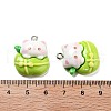 Cat Shape Resin Pendants RESI-R450-05B-3