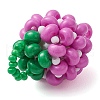 Seed Beads Beaded Charms PALLOY-MZ00331-03-4