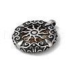 Ion Plating(IP) 304 Stainless Steel Pendants STAS-D014-20AS-2