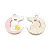 Alloy Enamel Pendants ENAM-S115-150B-3