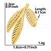Fashion Leaf 304 Stainless Steel Stud Earrings for Women VG1798-4-1