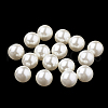 Eco-Friendly Plastic Imitation Pearl Beads MACR-S277-6mm-E-1