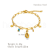 Simple Star & Shell Shape Stainless Steel Charm Bracelets NX6412-2-6