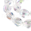 Electroplate Glass Beads Strands EGLA-T028-01C-3