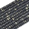Natural Golden Sheen Obsidian Beads Strands G-P575-A29-6x4mm-2