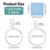 DICOSMETIC Aluminium Alloy Finger Ring Components FIND-DC0006-70P-2