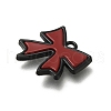 Red and Black Double Screen Alloy Pendants FIND-Z067-01B-05-2
