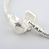 Brass European Style Bracelets for Jewelry Making KK-R031-01-3