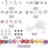 SUNNYCLUE DIY Starfish Stackable Bracelet Making Kit DIY-SC0024-29-2