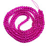 Spray Painted Crackle Glass Beads Strands CCG-Q001-4mm-08-3