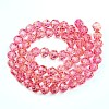 Baking Paint Transparent Glass Beads Strands X1-DGLA-A035-T8mm-A01-3