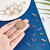   24Pcs 6 Styles Brass Fold Over Clasps FIND-PH0021-50-3