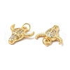 Rack Plating Brass Micro Pave  Cubic Zirconia Pendants KK-B068-24G-3
