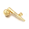 Rack Plating Brass Micro Pave Cubic Zirconia Pendants ZIRC-F142-32A-G-2