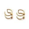 304 Stainless Steel 2 Line Round Clip on Nose Rings AJEW-A062-02G-3