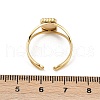 Rectangle 304 Stainless Steel Cuff Ring Components STAS-A191-08G-3