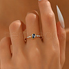 925 Sterling Silver Micro Pave Cubic Zirconia Finger Rings for Women PV7544-4-5