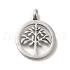 Non-Tarnish 304 Stainless Steel Pendants STAS-M311-09P-2