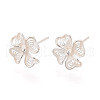 925 Sterling Silver Stud Earrings STER-N017-09S-2