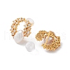 Natural Pearl Stud Earrings for Women EJEW-E303-16G-2