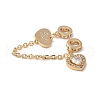 Brass Micro Pave Clear Cubic Zirconia Cable Chain European Beads KK-G531-07D-G-2