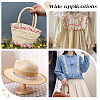 WADORN 9 Yards 9 Colors Flower Polyester Embroidery Lace Ribbon OCOR-WR0001-50-6