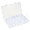 2Pcs Transparent Plastic 28 Grids Bead Containers CON-CJ0001-20-4