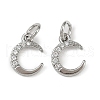 Brass Micro Pave Cubic Zirconia Pendants KK-R230-01P-1