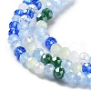 Glass Beads Strands EGLA-A034-M4mm-09-4