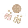 Alloy Enamel Earrings EJEW-JE06449-02-4