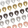 Globleland 100Pcs 5 Colors Zinc Alloy Pendants FIND-GL0001-29-4