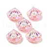 Resin Imitation Pearl Iridescent Pendants RESI-I062-01B-1