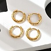 Ion Plating(IP) 304 Stainless Steel Huggie Hoop Earrings EJEW-G272-01-8mm-G-3