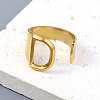 Vacuum Plating 201 Stainless Steel Cuff Rings RJEW-Z032-01G-D-2