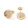 Brass Stud Earring Settings KK-I665-06G-2