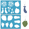 Acrylic Earring Handwork Template DIY-WH0359-066-1